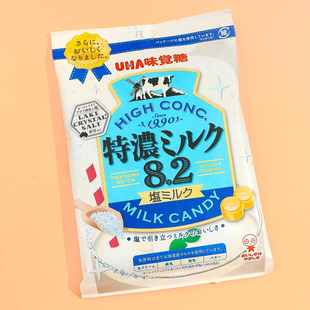 UHA Tokuno Milk 8.2 High Concentrated Candy – Salted Milk
