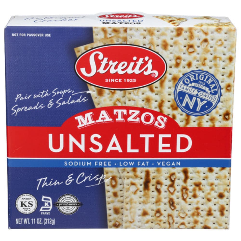 Streit’s – Matzos Unsalted, 11 oz