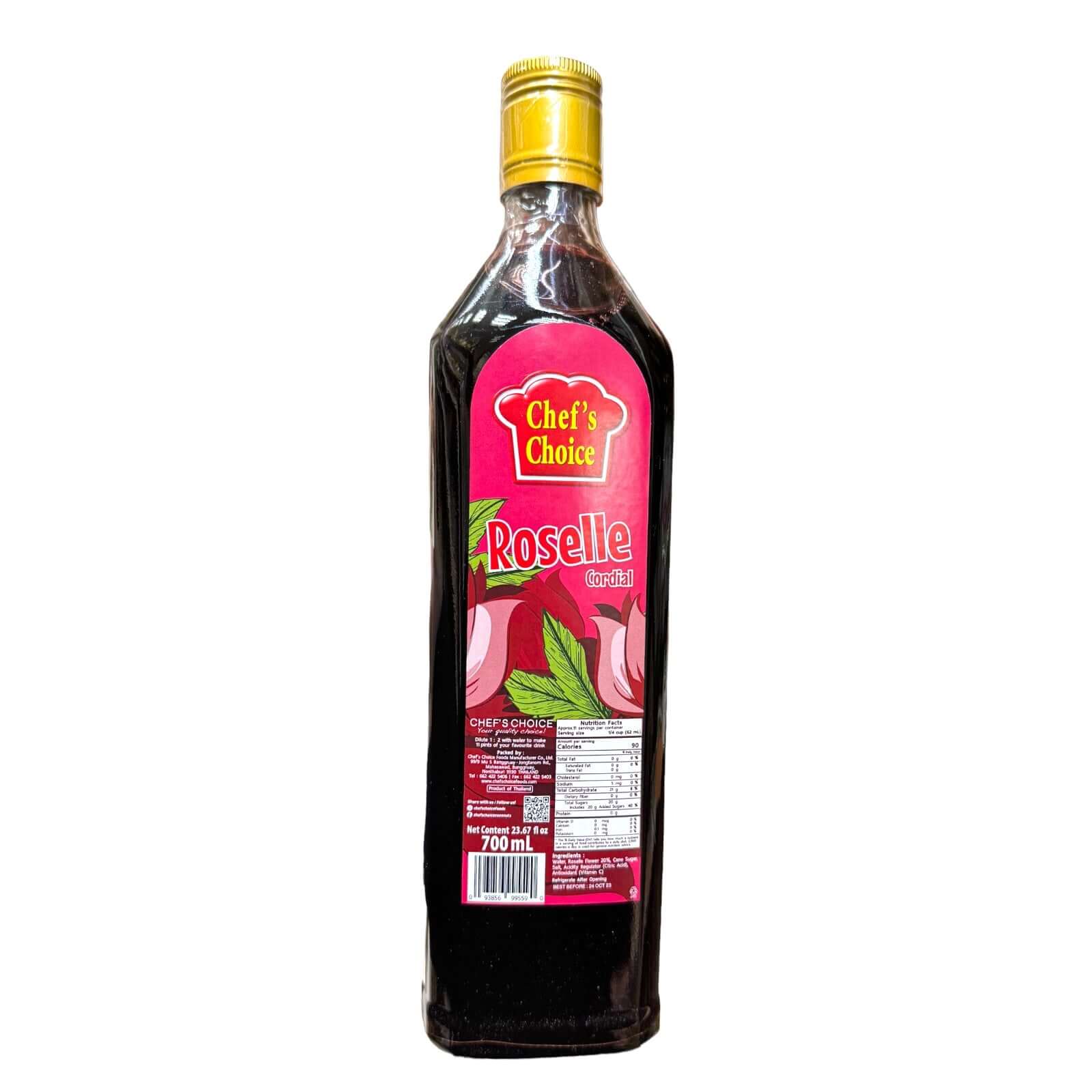 Buy Chef’s Choice Roselle Cordial 23.67 oz Online
