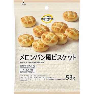 TopValu, Melon Pan fu Biscuit, 53g