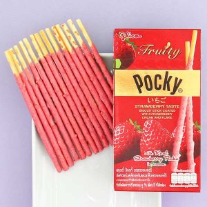 Pocky Biscuit Sticks – Strawberry Flakes & Cream