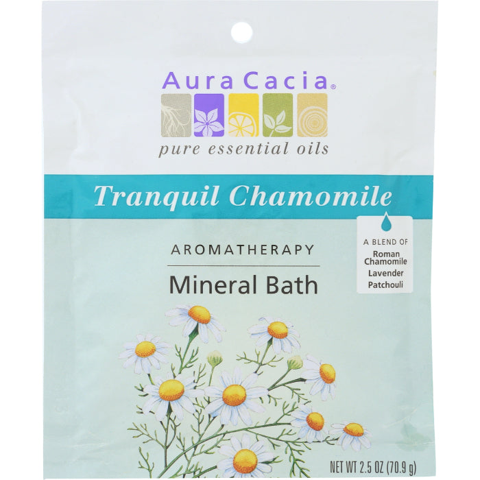 Aura Cacia – Bath Mineral Chamomile Tranquil, 2.5 oz (Pack of 6)