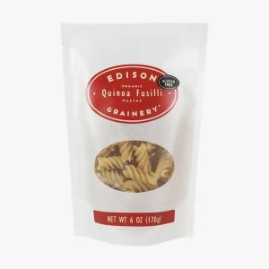 Edison Grainery Organic Quinoa Pasta Fusilli, Gluten Free Bag – 18 Bags x 6 oz