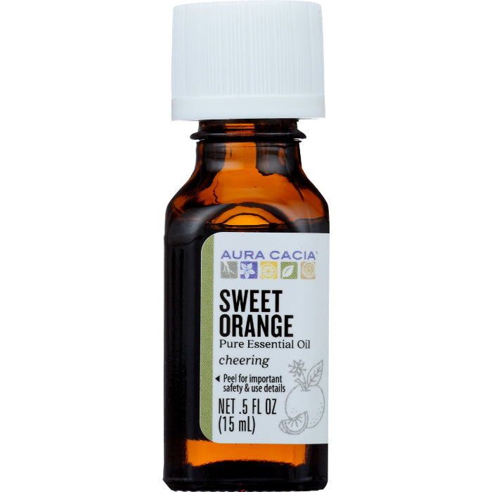 Aura Cacia – Essential Oil Orange Sweet, 0.5 oz (Pack of 1)