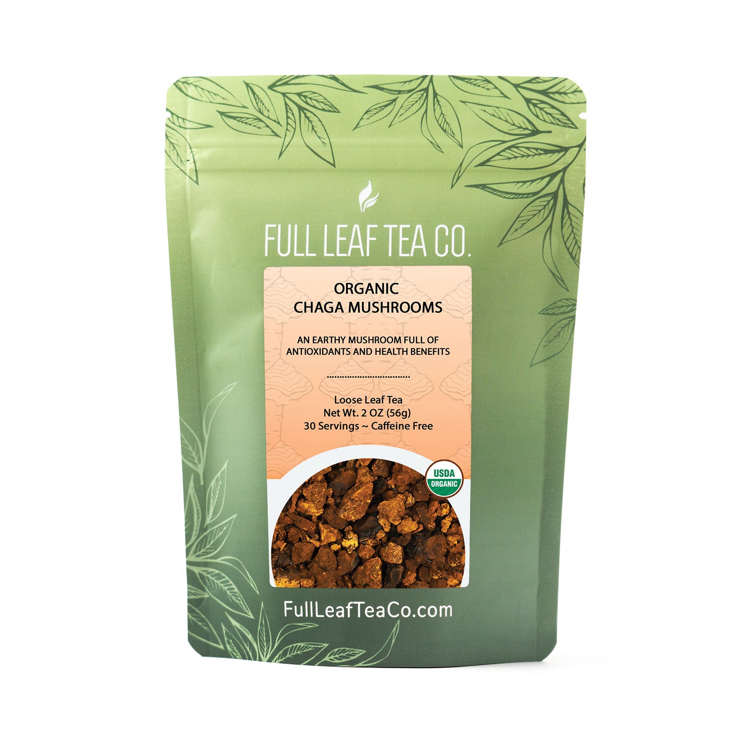 Organic Chaga Mushroom Retail Bags – Case of 6