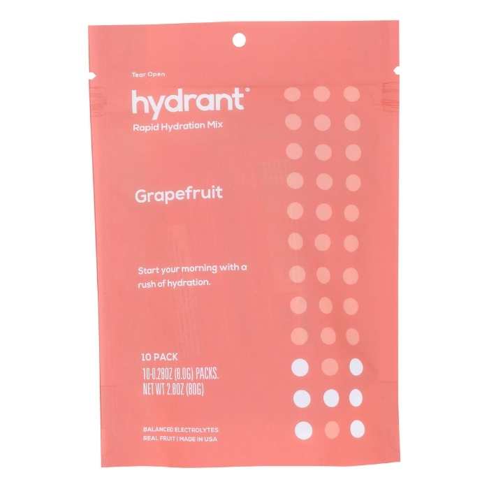 Hydrant – Hydrate Grapefruit Hydration Mix, 10 Sachets