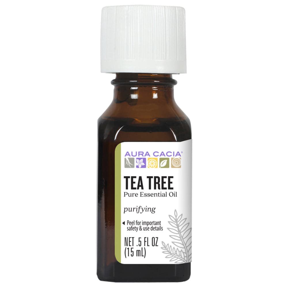 Aura Cacia – Essential Oil Blend Purifying Roll-on Tea Tree, 0.31 FO –