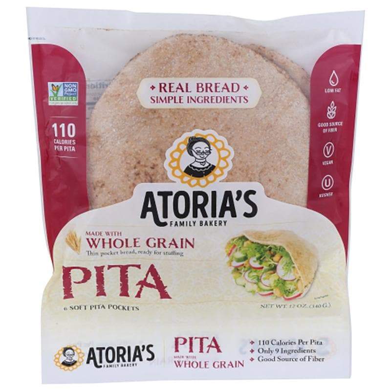 Atoria’s Family Bakery – Whole Grain Pita, 12oz