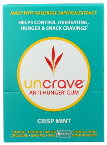 Stay Full with Uncrave Anti-Hunger Mint Gum 7Pk
