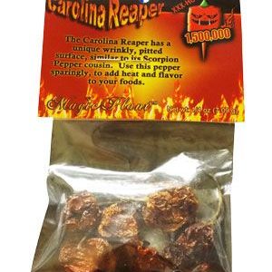 Dried Whole Carolina Reaper Pods, .25oz.
