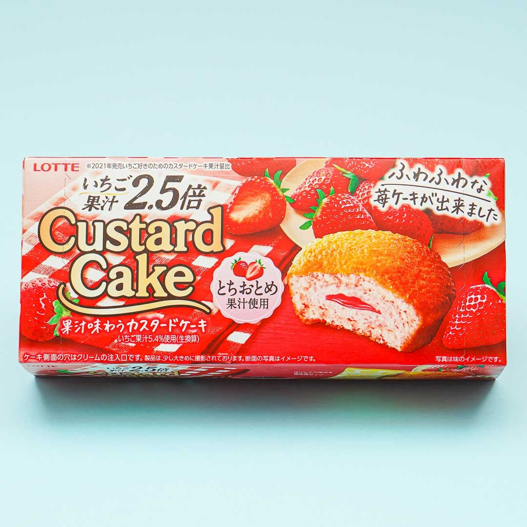 Lotte Custard Cake – Tochiotome Strawberry