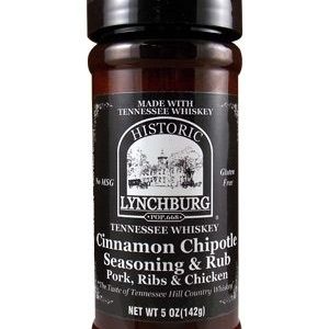 Historic Lynchburg Tennessee Cinnamon Chipotle Seasoning and Rub, 5oz.