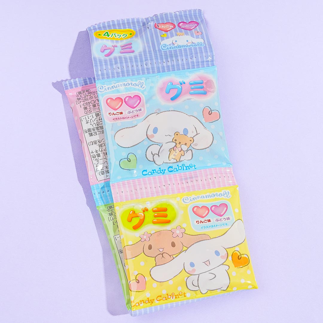 Cinnamoroll Heart Gummies – Apple & Grape / 4 pcs