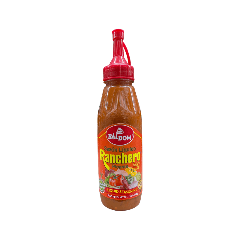 Baldom Sazon Liquid Ranchero Picante Hot (Liquid Seasoning)