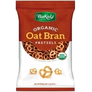 Bakol Organic Oat Bran Pretzels Salted, 8 oz.