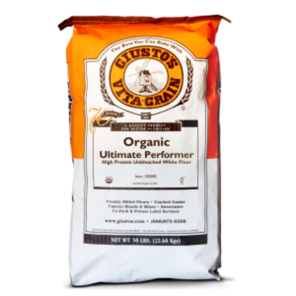 Giusto’s EB – Organic Ultimate Performer Unbleached Flour, 50 lb