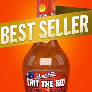 Bunsters Shit the Bed 12/10 Heat Hot Sauce, 5oz.