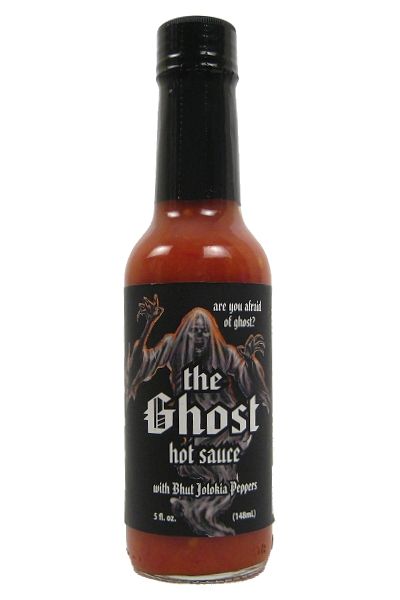 The Ghost Hot Sauce With Bhut Jolokia Peppers, 5oz.