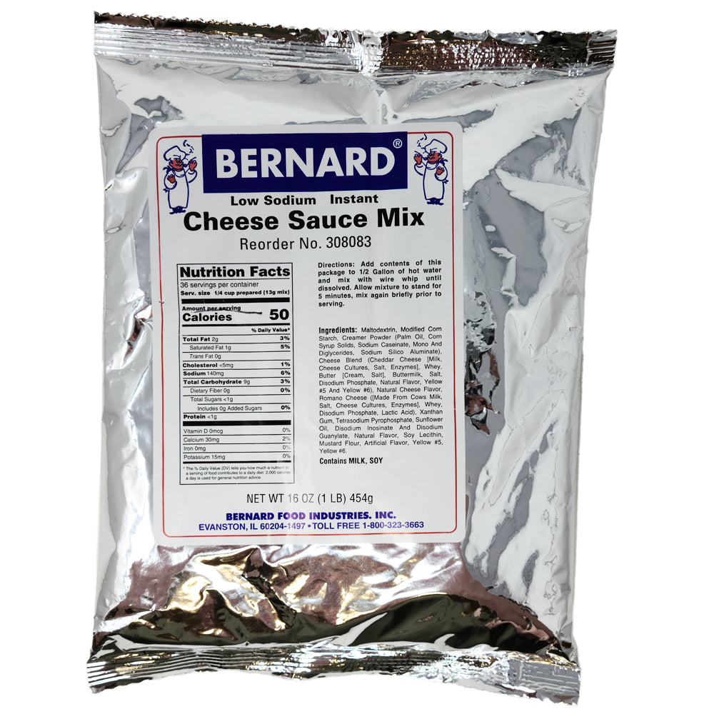 Bernard’s Diet Cheese Sauce Base No Salt added