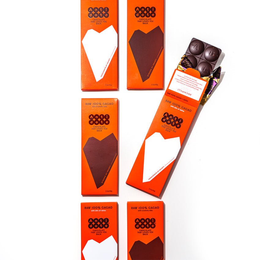 Antidote Chocolate 100% ANTIDOTE Bars – 6 Pack