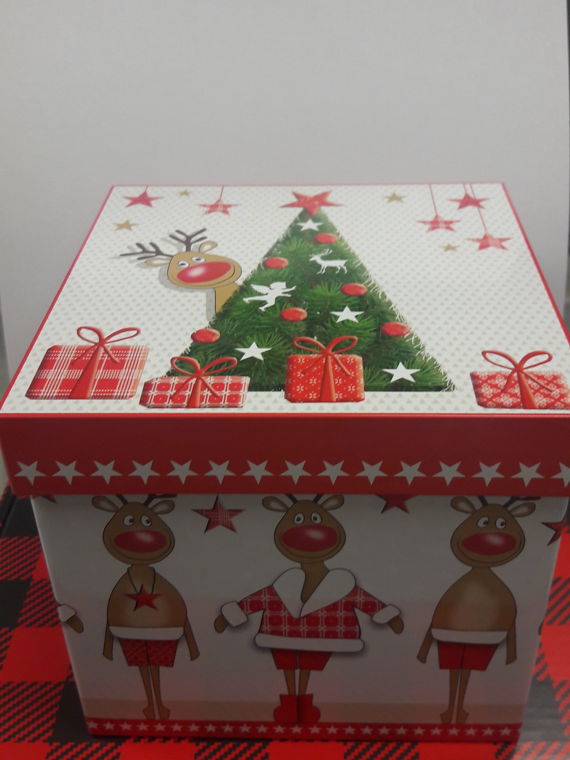 “Gift Box” Canister / Tin gift Set Reindeer Tins