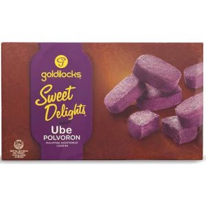 Goldilocks – Sweet Delights – Ube Polvoron – Philippine Shortbread Cookies – 12 Pieces – 10.60 OZ