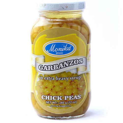 Monika Brand – Garbanzos in Extra Heavy Syrup – Chick Peas – 12 OZ