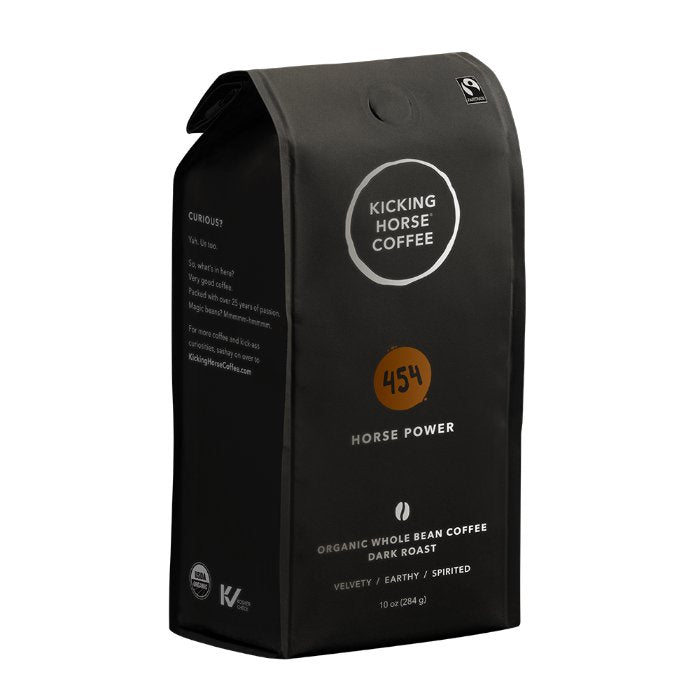 Kicking Horse – 454 Horse Power Dark Roast Whole Bean Coffee, 10 oz |