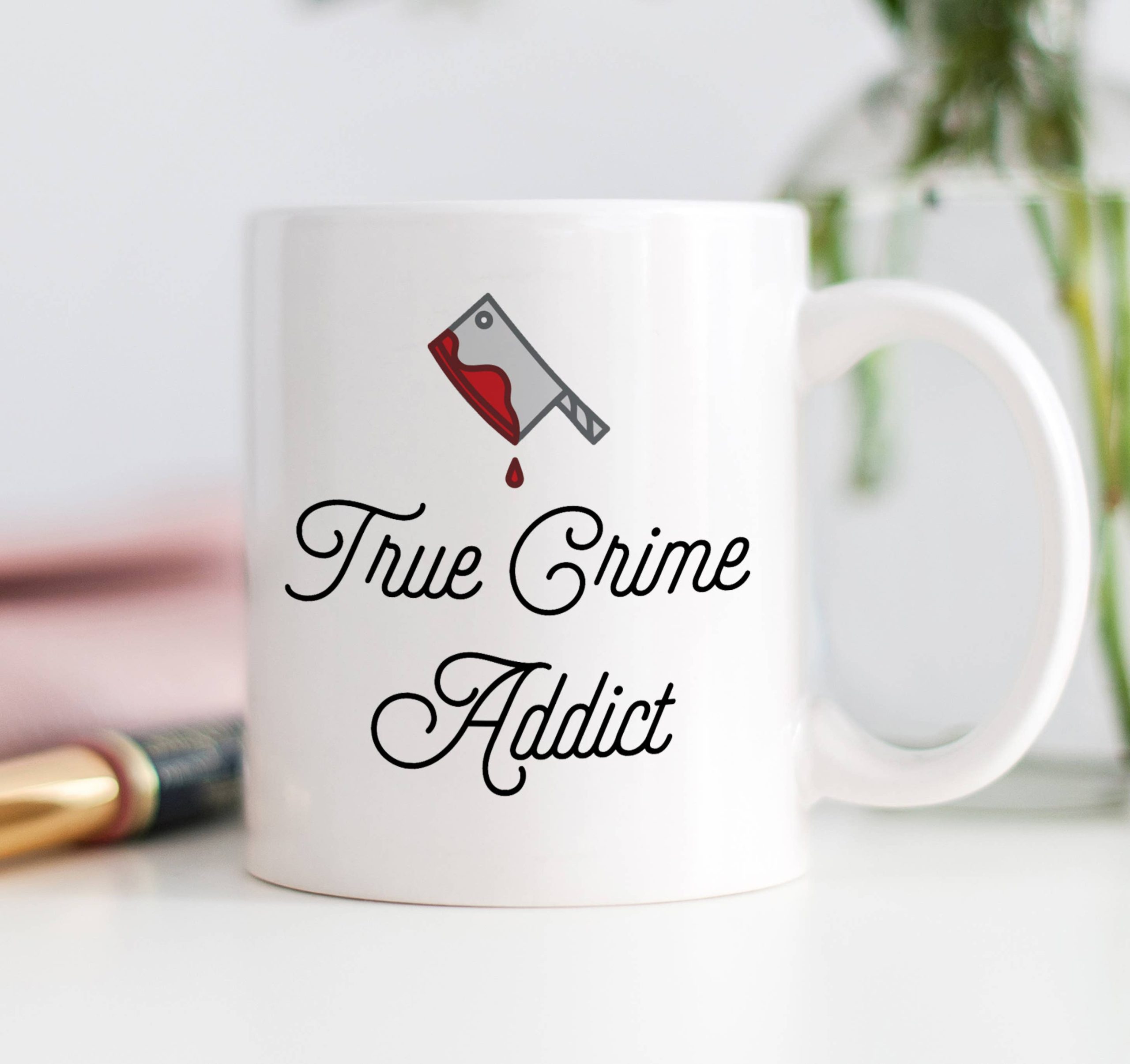Digibuddha – True Crime Addict Mug, Documentary Enthusiast Coffee Cup