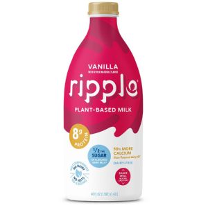 Ripple – Dairy-Free Vanilla Milk, 48 Fl Oz | Pack of 6