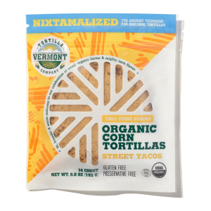 Vermont Tortilla Company 4″ Organic Heirloom Corn Tortillas – 8 bags x 14 tortillas