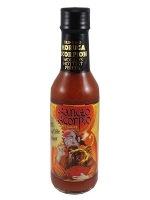 Sancto Scorpio Hot Sauce (Trinidad MORUGA), 5oz.