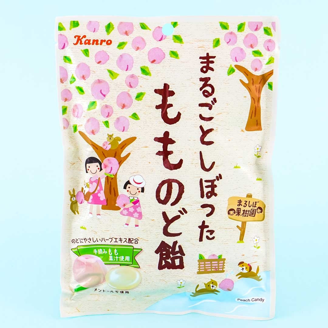 Kanro Whole Squeezed Throat Candy – Peach