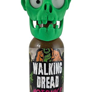 Walking Dread Hot Sauce with Zombie Face Bottle Head, 5oz.