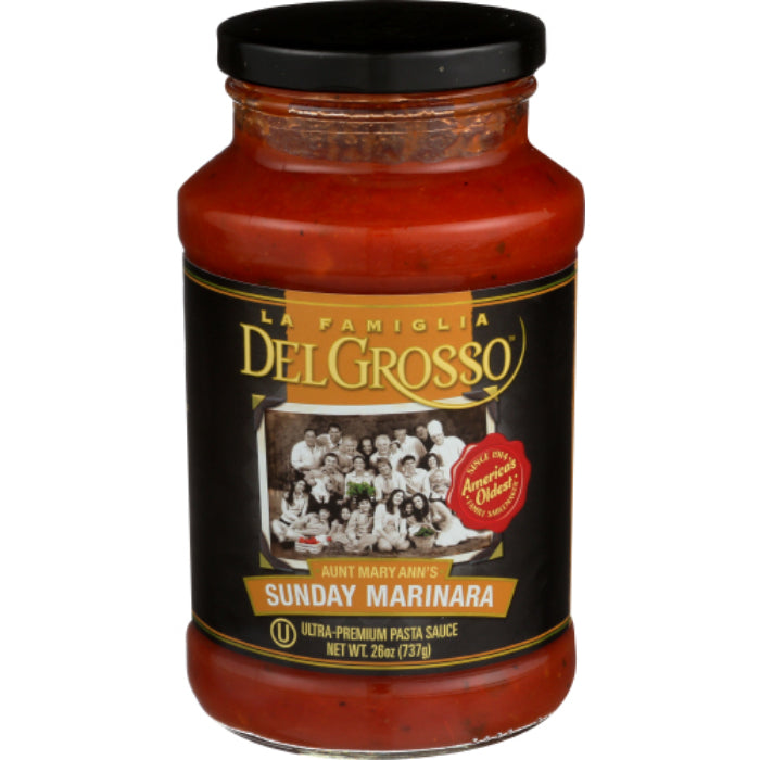 La Famiglia DelGrosso – Marinara Pasta Sauce, 26 Oz – Pack of 6