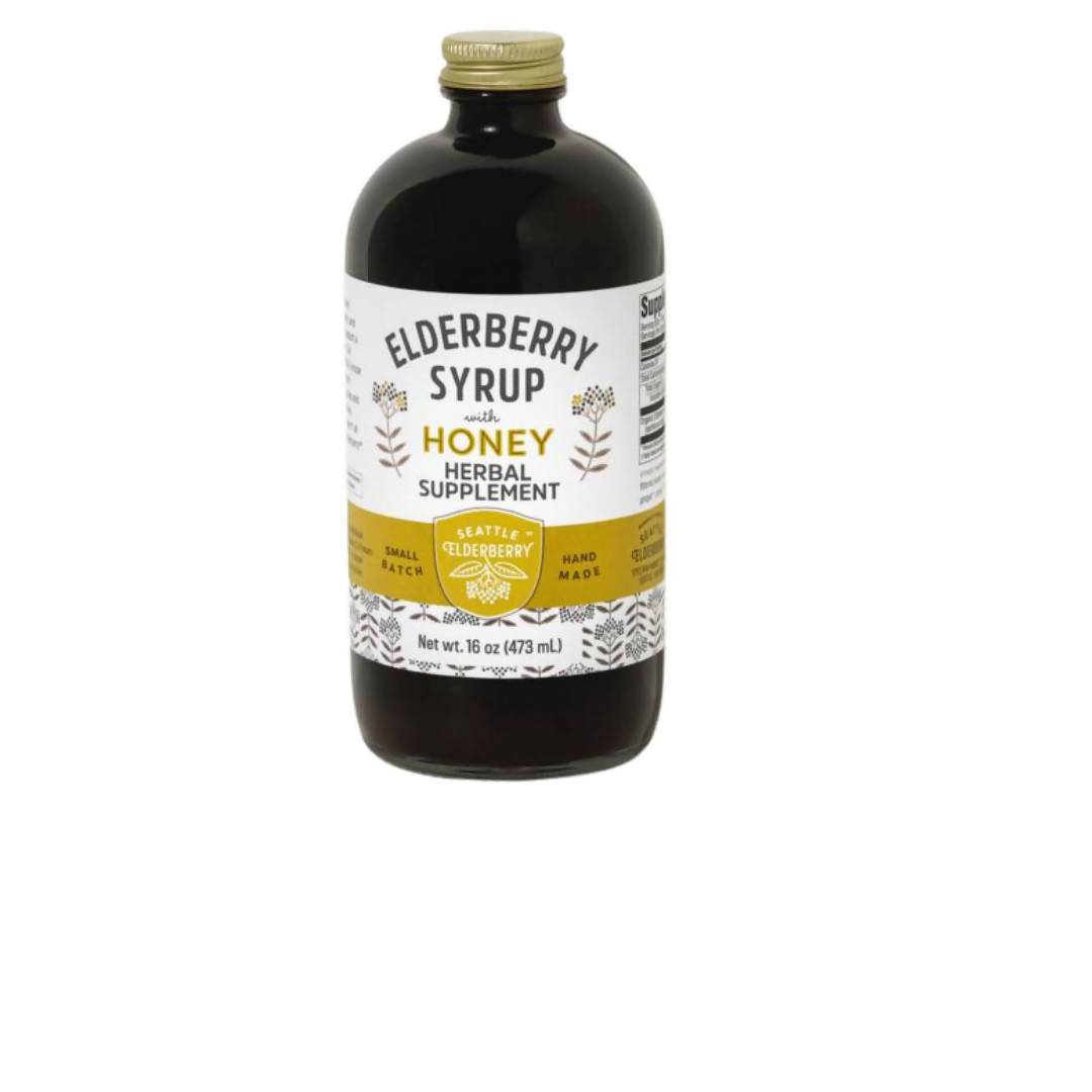 Seattle Elderberry Syrup with Honey – 6 x 16oz