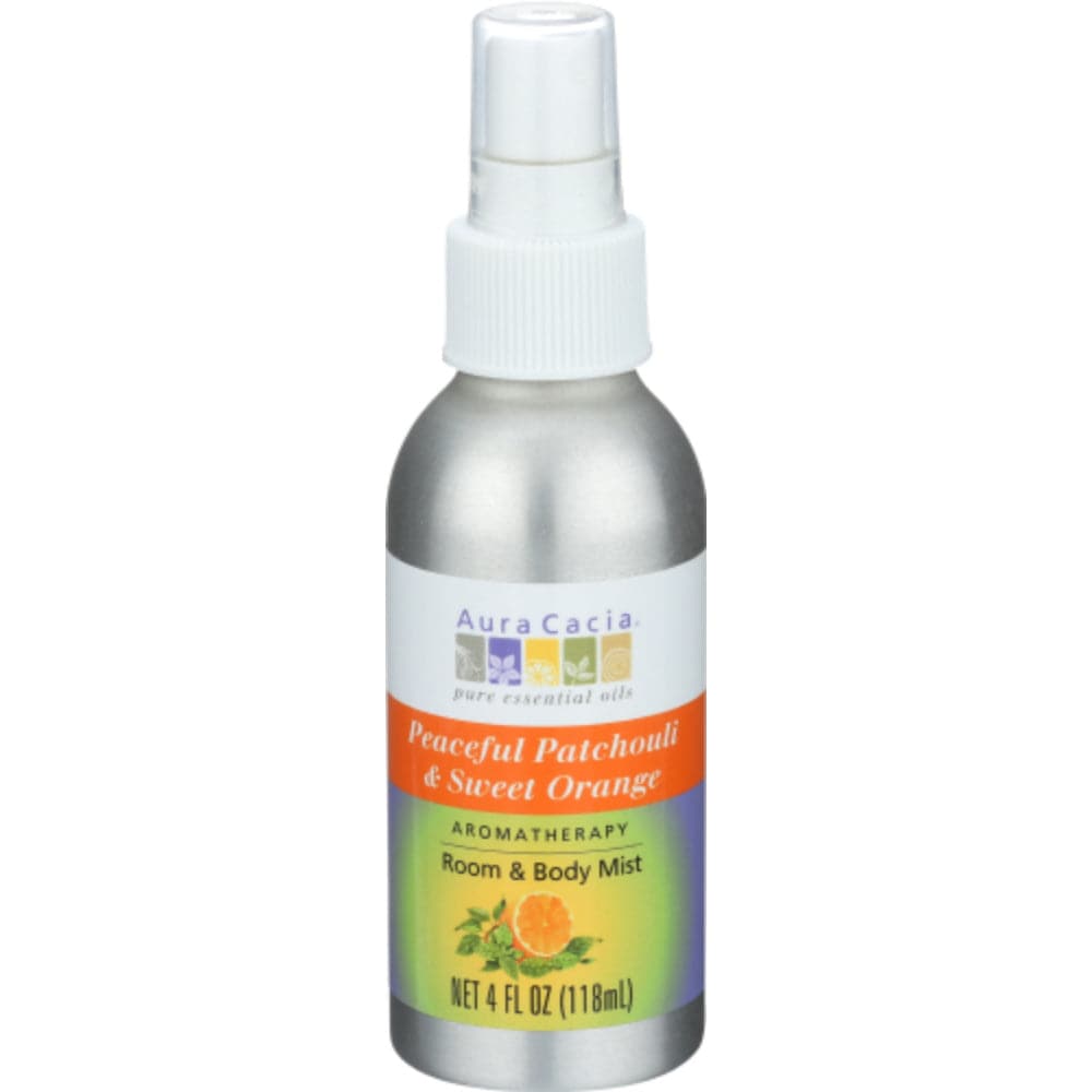 Aura Cacia – Peaceful Patchouli & Sweet Orange Mist, 4 fl oz