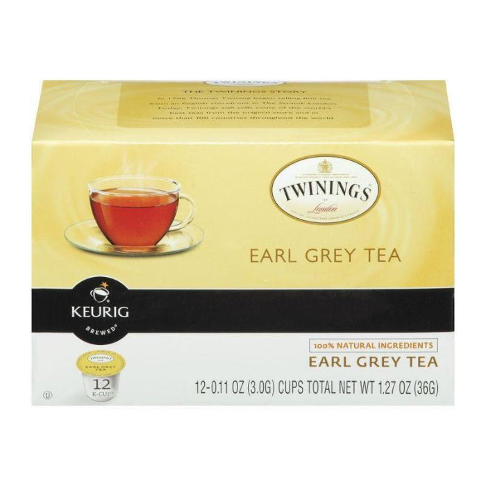 Twinings – K-Cup Earl Grey Tea, 12 Count | Pack of 6