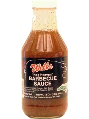 Wells Hog Heaven Barbecue Sauce, 18oz.
