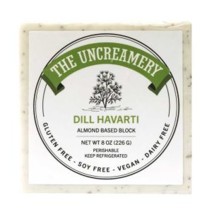 The Uncreamery – Dill Havarti Vegan Cheese Block, 8oz