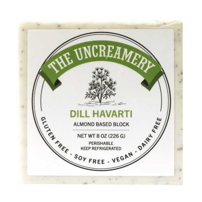 The Uncreamery – Dill Havarti Vegan Cheese Block, 8oz