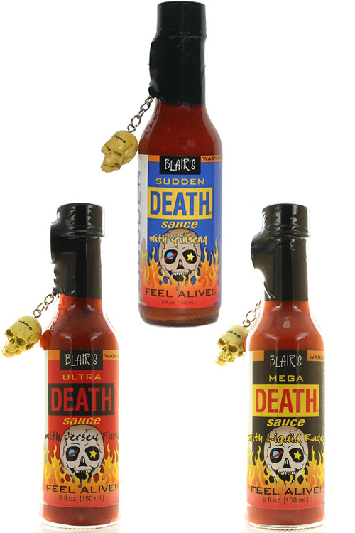 Blair’s Hotter Death Hot Sauces 3 Pack, 3/5oz.