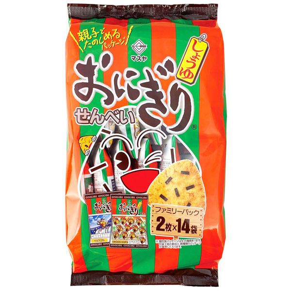 Masuya “Onigiri Senbei”, Rice Cracker, 28 pcs