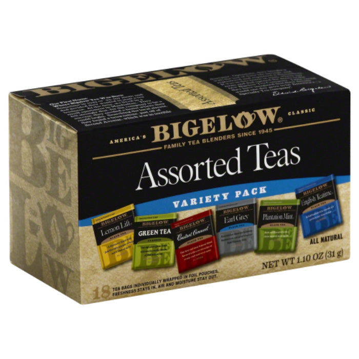 Bigelow – Variety Tea, 18 Bags, 1.1 oz | Pack of 6