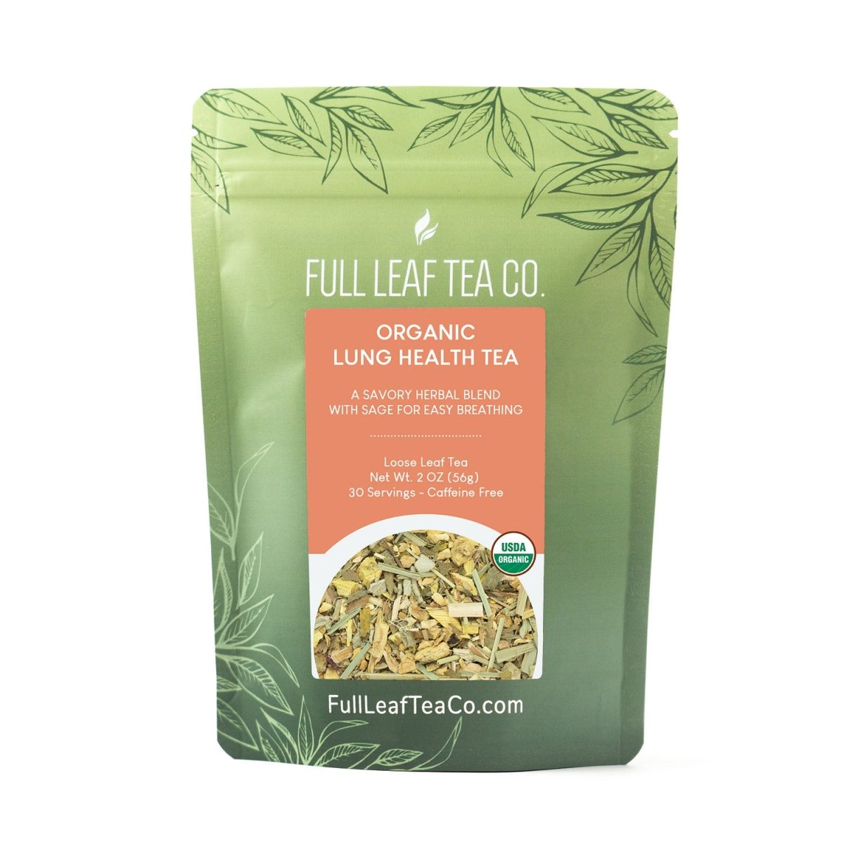 Organic Lung Health Tea Retail Bags – Case of 6