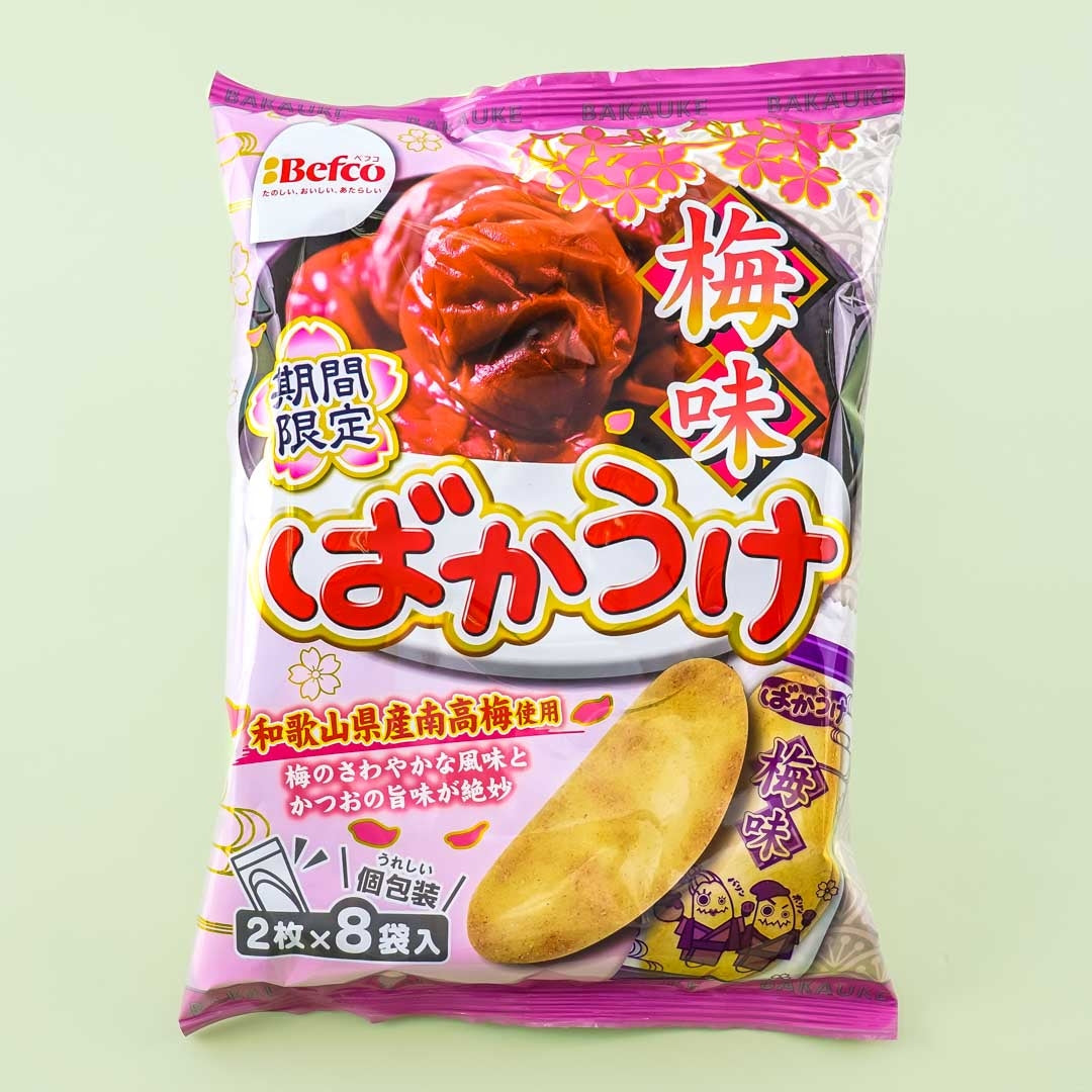 Befco Kuriyama Bakauke Rice Crackers – Bonito Plum