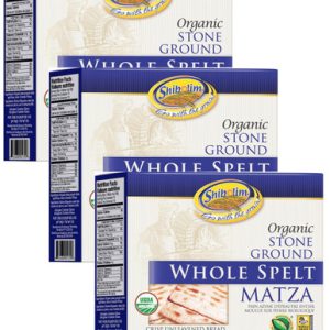 Shibolim Spelt Matza Crackers, Organic Whole Spelt, 10.5 oz (Pack of 3)
