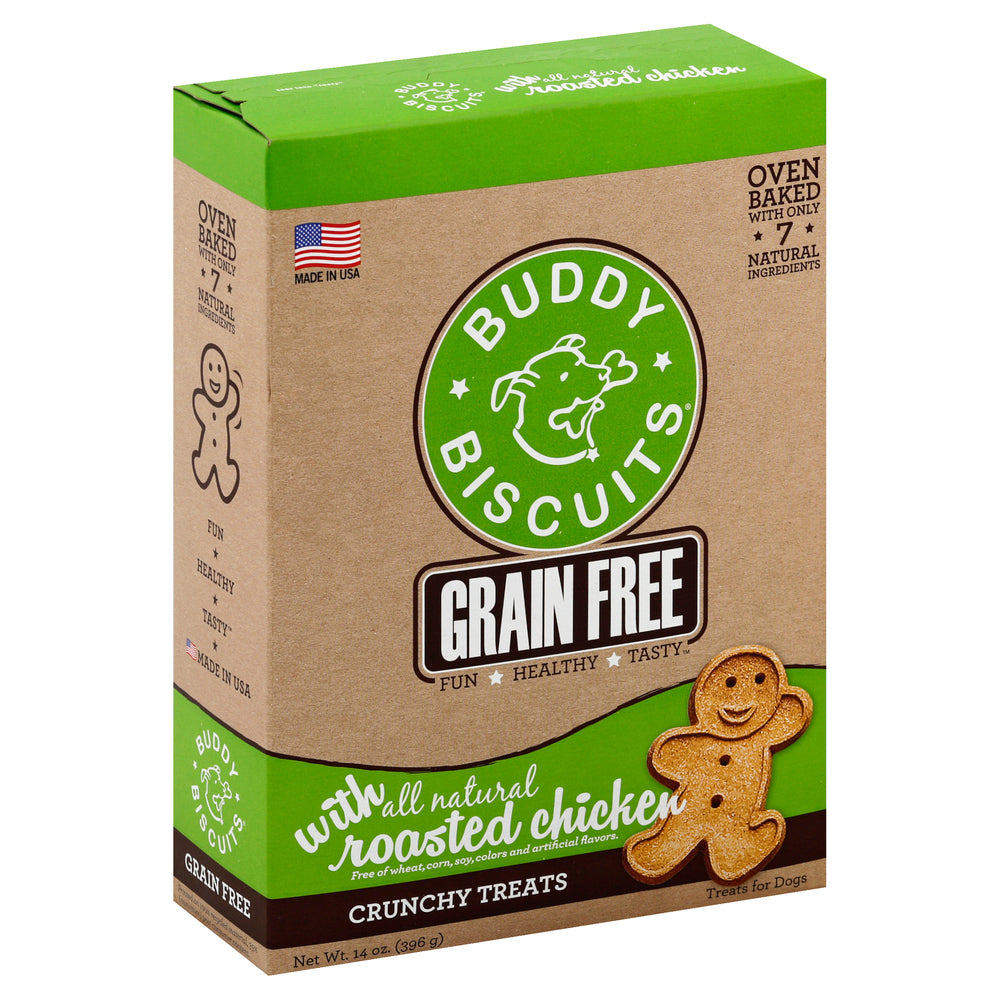 Buddy Biscuits Oven Baked Roasted Chicken Crunchy Dog Treats – 16oz
