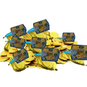 Bakol Hanukkah Milk Chocolate Nut Free Coins, Chanukah Gelt Coin, 12 Count