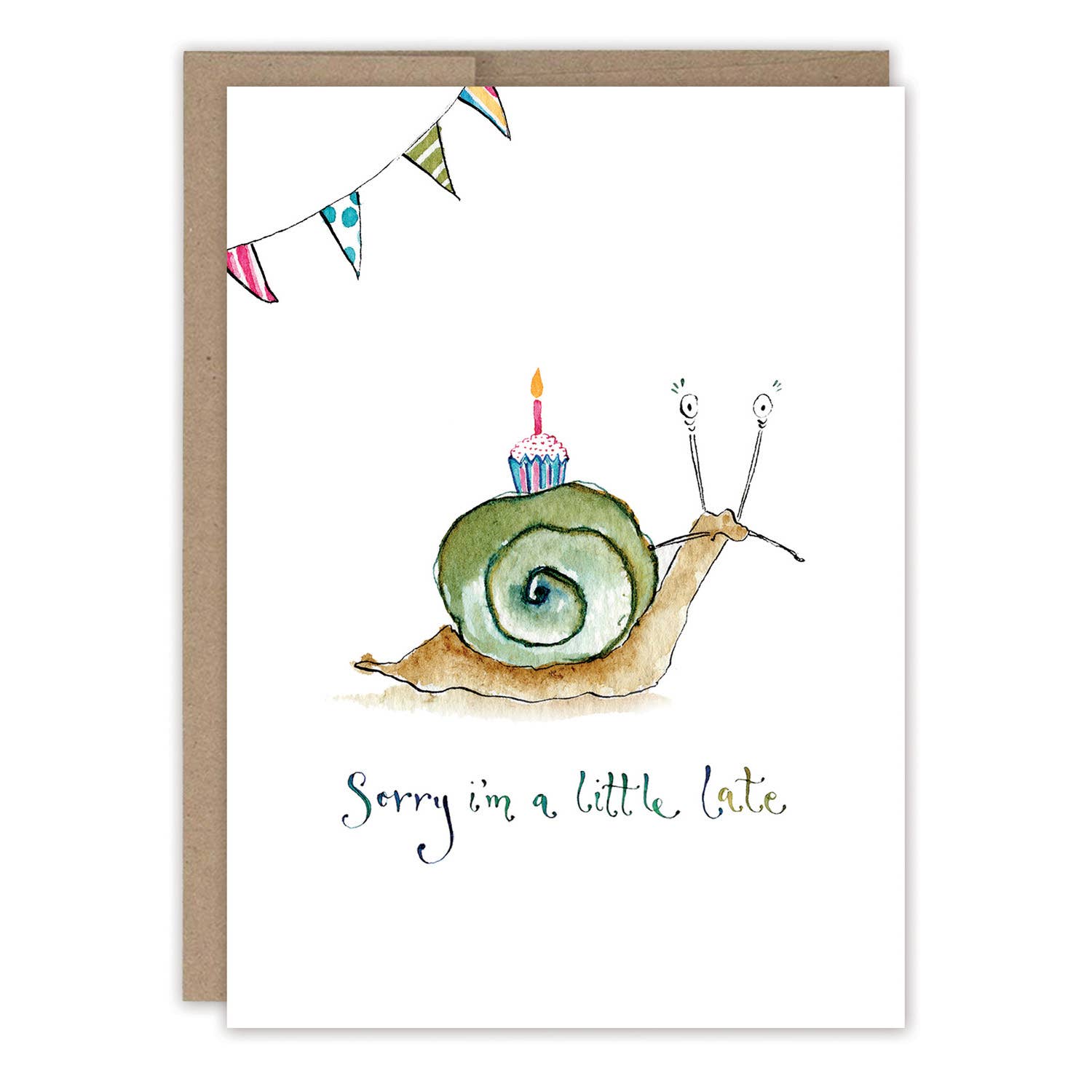 Biely & Shoaf – Snail A Little Late Belated Birthday Card